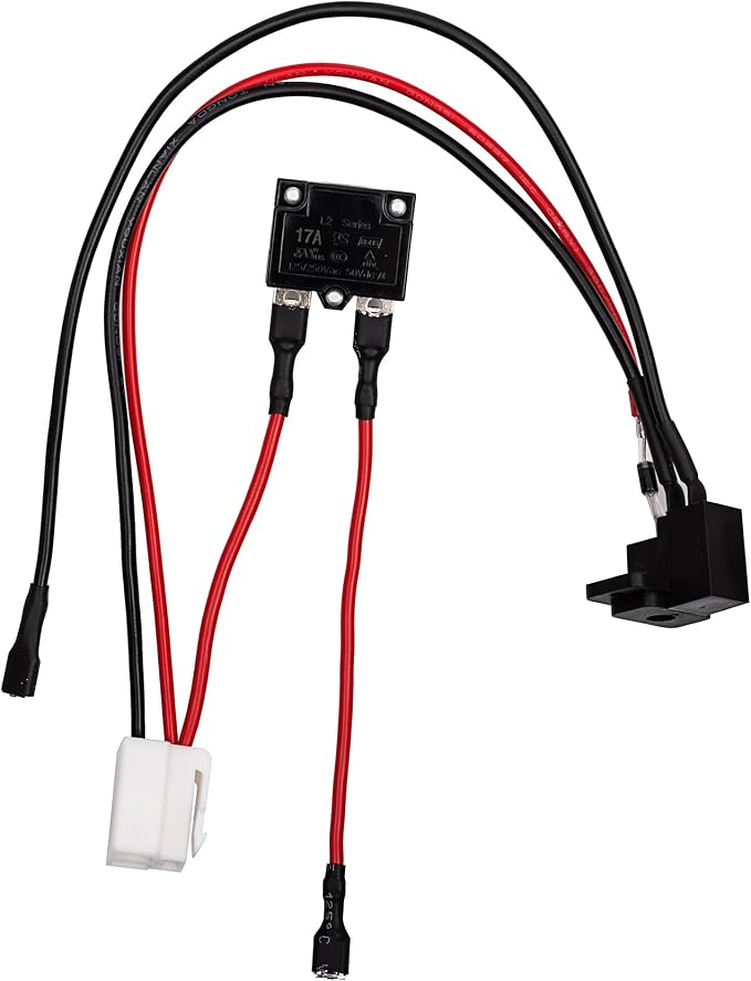 weelye Charging Hole for Children Electric Vehicle 6V 12V 24V Round Charging Port for Children Electric Vehicle Charger Socket Strip line Replacement Parts