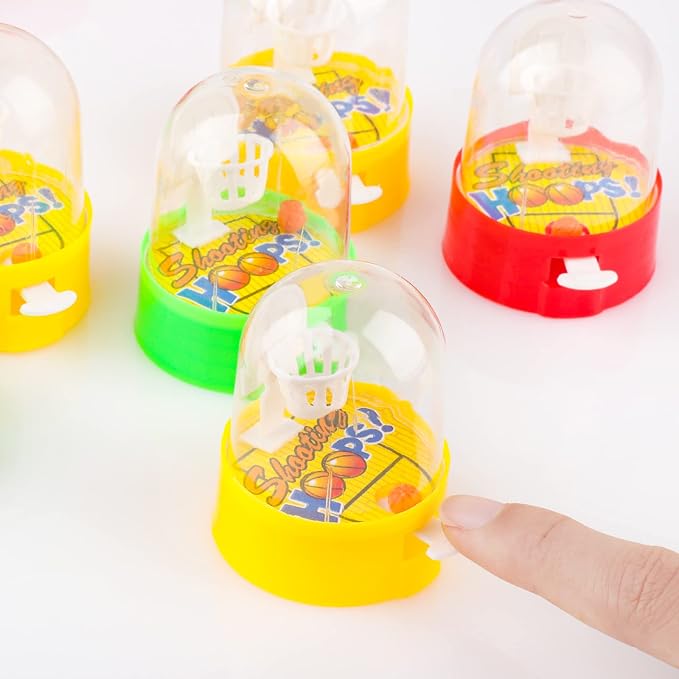 Mini Basketball Games 28pcs Finger Basketball Shooting Games Basketballs Party Favor Toys for Kids 8-12 Desktop Table Toys Hoop Fidget Game Space Birthday Party Decorations Supplies