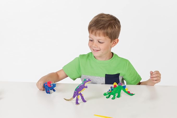 Creativity for Kids Create with Clay Dinosaurs: Sensory Craft, Creative Toy, Dinosaur Children's Toy, Boy Gifts, Spring Crafts for Kids (Ages 5+)