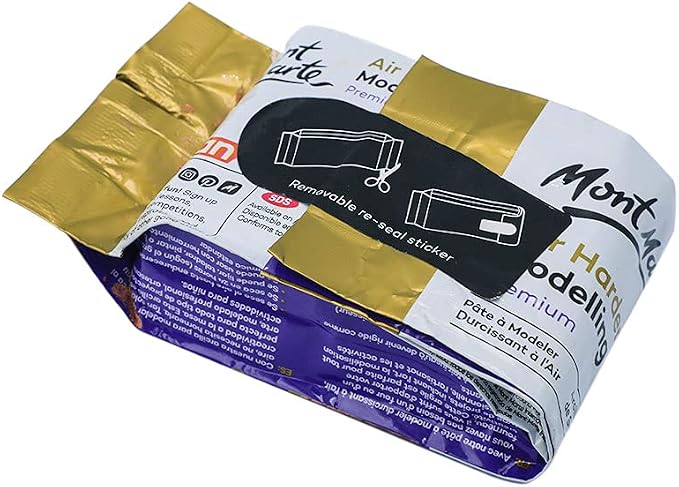 Mont Marte Premium Air Hardening Clay, Terracotta, 500g (1.1lb), No Baking Required