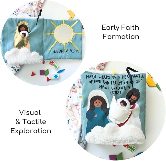 Wrapped in Mary’s Mantle Quiet Book - Catholic Stories Book for Kids with Spiritual Lessons - Mary’s Love Teaching Faith, & Guidance Thro...