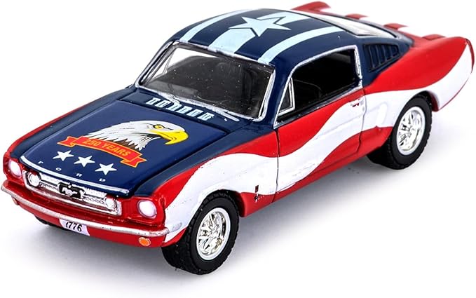 Greenlight 1965 Ford Mustang 1:64 Diecast – 250 Years of Freedom (1776–2026) Patriotic Eagle Design – 1 of 1,776 Sequentially Numbered Hobby Exclusive Collectible Limited Edition