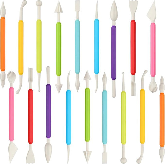 36PCS Clay Sculpting Tools, Double Head Air Dry Clay Carving Tools Kits for Kids and Adults, Sculpting Tools for Clay Sculpey, Modeling Clay Ideal, Air Dry Clay and Shaping