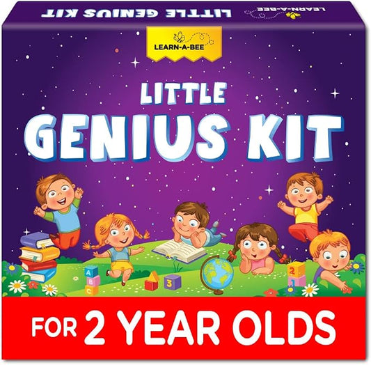 Learnabee Toys for 2 Year Old Boys/Girls | Gift for 2 Year Old Kids | Board Books and Fun Activities |Learning and Educational Toys & Games (1 Box Set)