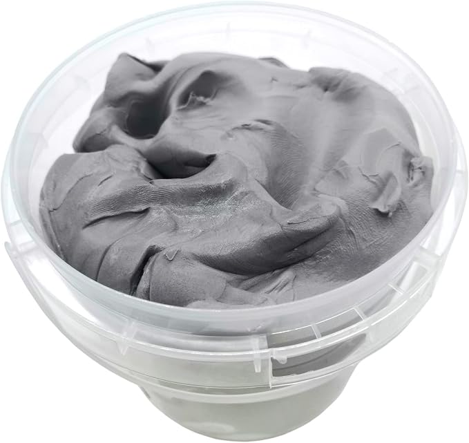 Air Dry Modeling Clay 10.5 oz Ultra Light Magic Clay DIY Moulding Dough Primary Colors for Kids Art Craft Kit (Grey)