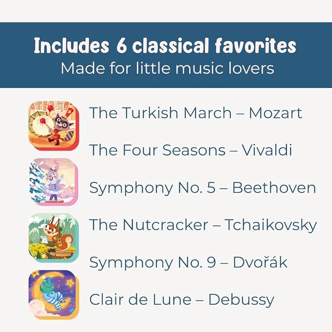I Discover Classical Music – Sound Book for Babies & Toddlers | 6 Famous Classical Melodies | Interactive Board Book with Music | Ages 0–4 | Pirouette Kids