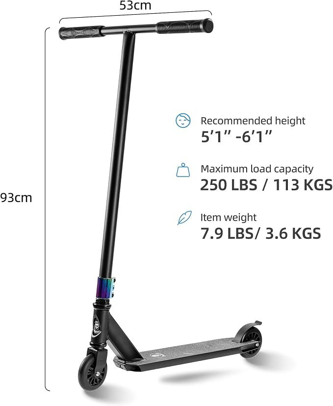 Pro Scooters for Kids 8 +, Teens and Adults | Two Different Scooter Heights 31.5” and 36.6”to Choose from
