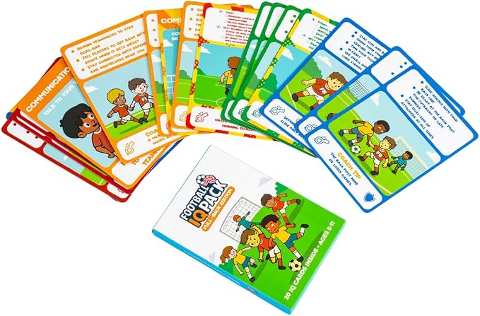 Soccer IQ Cards by Football IQ Pack™ – Build Game Intelligence (Ages 5–11)