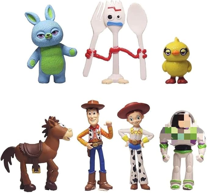 NLIEOPDA 7 Pack Anime Figurines Set, PVC Figures