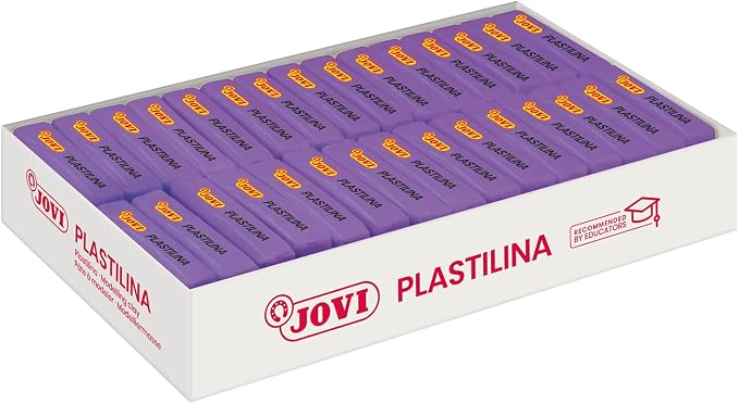 Jovi - Reusable Non-Hardening Modeling Clay, 30 Purple Bars, 1.75 oz Each | Total of 3.3 lb, Perfect for Arts & Crafts Projects