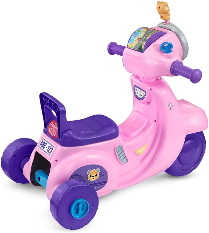 VTech 2-in-1 Map and Go Scooter for Toddlers, Pink