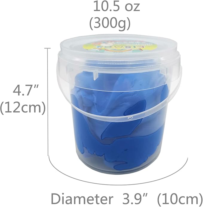 Air Dry Modeling Clay 10.5 oz Ultra Light Magic Clay DIY Moulding Dough Primary Colors for Kids Art Craft Kit (Dark Blue)