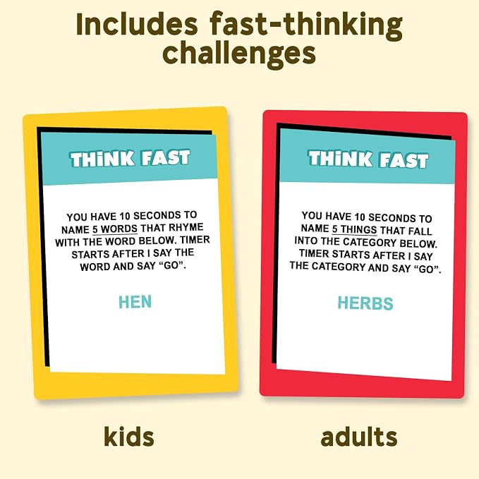 Who Knows More? Kids or Adults, The Ultimate Trivia Game for Kids, Teens and Adults - A Fun Family Party Game