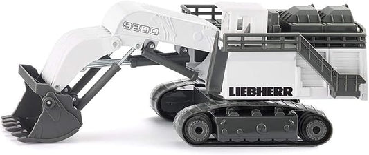 Siku 1798, Liebherr R9800 Mining Excavator, 1:87, Metal/Plastic, White, Functional Folding Shovel
