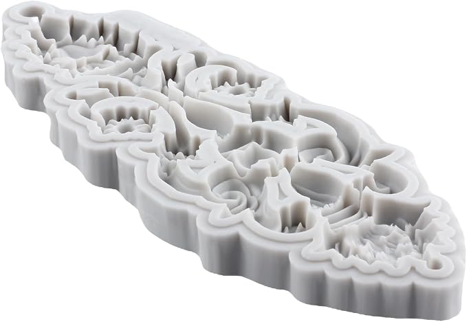 Baroque Scroll Relief Silicone Mold 3D Embossed Lace Polymer Clay Molds for DIY Crafts Epoxy Resin Casting Air Dry Polymer Clay Plaster Jewelry Making