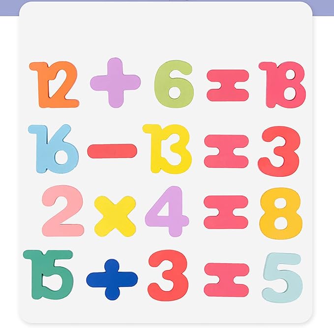 Wooden Puzzles for Toddlers 3-5, Boys & Girls, Montessori Toddler | 3 in 1 Wooden Puzzle, Alphanumeric Graphics Cognitive, for toddlers 3-5 make, natural wood, gift for a birthday