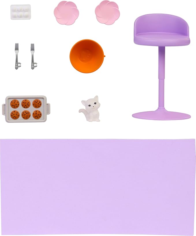 Barbie Weekend Escape House Playset with 10 Accessories Including Cookies to Bake, Kitten, 4 Play Areas, 2 Bunk Beds & 360-degree Play