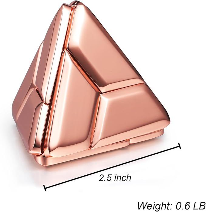 Metal Puzzle (Triangle Rose Gold)