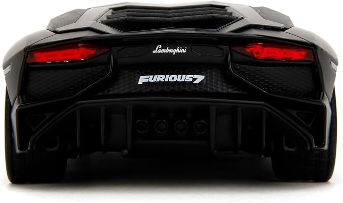 Jada Fast & Furious Shaw's Lamborghini Aventador SV – Die-Cast Vehicle, Opening Doors, Hood & Trunk, 1:24 Scale