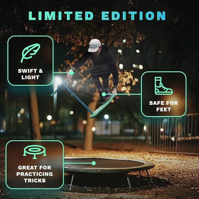 in Do the Trick - Trick Scooter for Teenagers & Adults - 6-15 Years - Trampoline Scooter Ideal for Trampoline Stunt Exercises, Professionals & Beginners - Indoor & Outdoor Freestyle
