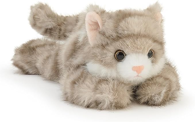 PEACH CAT Cat Stuffed Animal Cute Plushies Small Plush Toys Gifts for Kids Grey