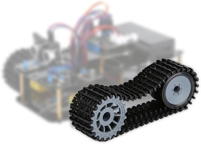 ACEBOTT Smart Car Kit Functions STEM Coding for Ages 13-16,16+ Tank Expansion Pack Track Smart Robot Tank Accessory Without Car