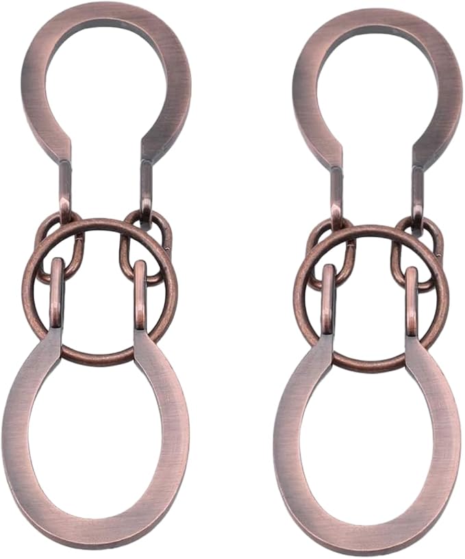 2Pcs God Lock Puzzle Metal Ring Solution Intellectual Deduction Unlock Puzzle Brain Tease Unlock Horseshoe Buckle Gift