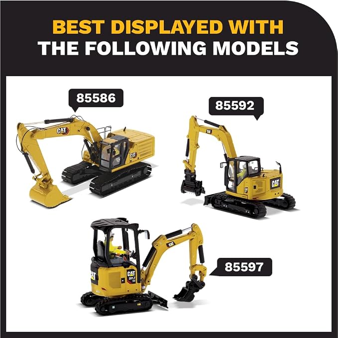 Diecast Masters 1:50 Scale Caterpillar 308 CR Mini Hydraulic Excavator | High Line Series Cat Trucks & Construction Equipment | Model 85596