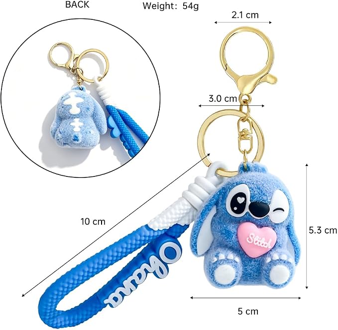 4Pcs Cute Cartoon Keychain Set, Collectible Anime Figure Keyring, Kawaii Pendant Accessory Fun Gift for Men Women
