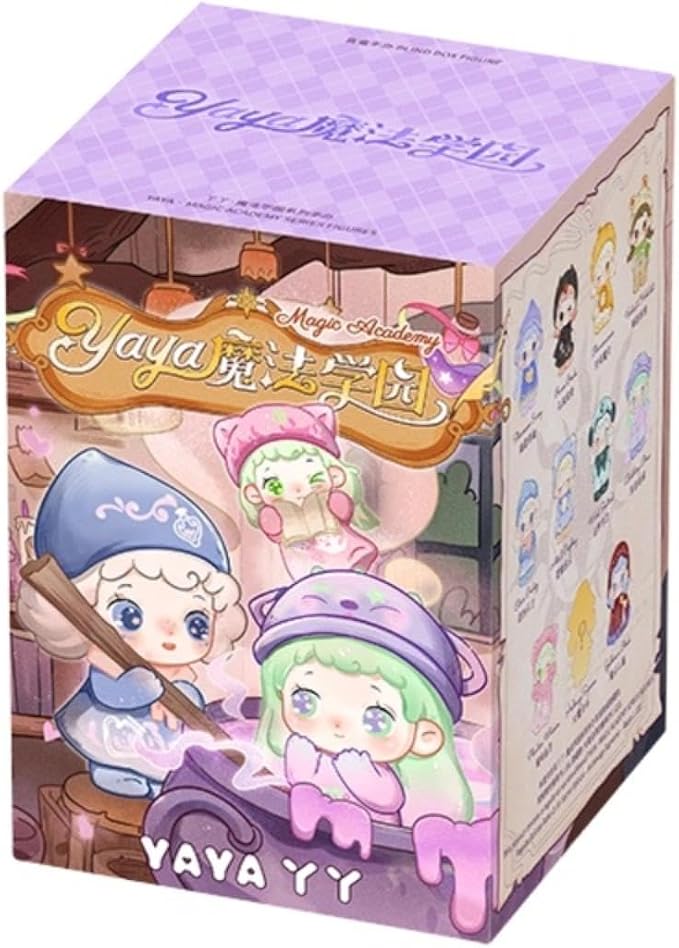 YAMSLAM Cute Magic Academy Series Box Figures Collectible Mystery Box for Desk Decor DIY Birthday Gifts, Random 1pc of 11 Styles