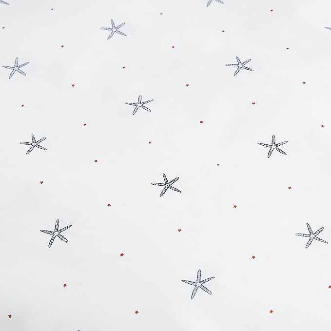 Nautica - Queen Sheets, Cotton Percale Bedding Set, Casual Bedding Set (Star Spangled Coastal Navy, Queen)