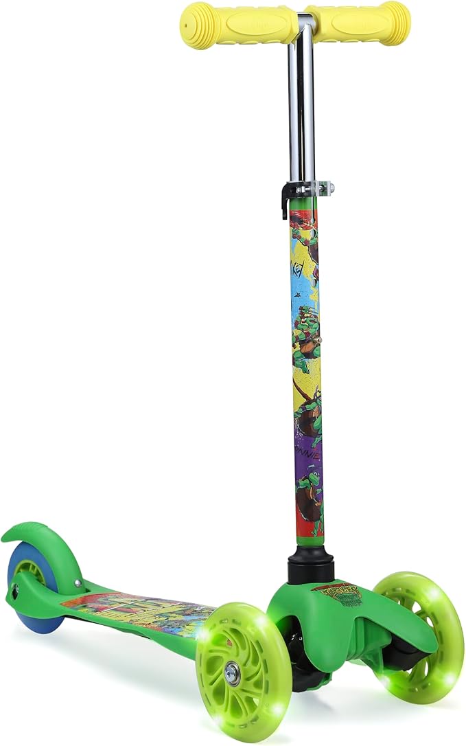 Kick Scooter for Kids, 3 Wheel Self Balancing, Light Up LED Wheels