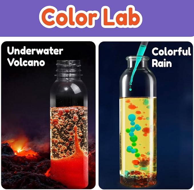BenBen Science Kit for Kids Ages 6-10, 80 Magical Science Experiments with Crystal Growing, Volcano & Dinosaur Egg, STEM Gift for Boys Girls