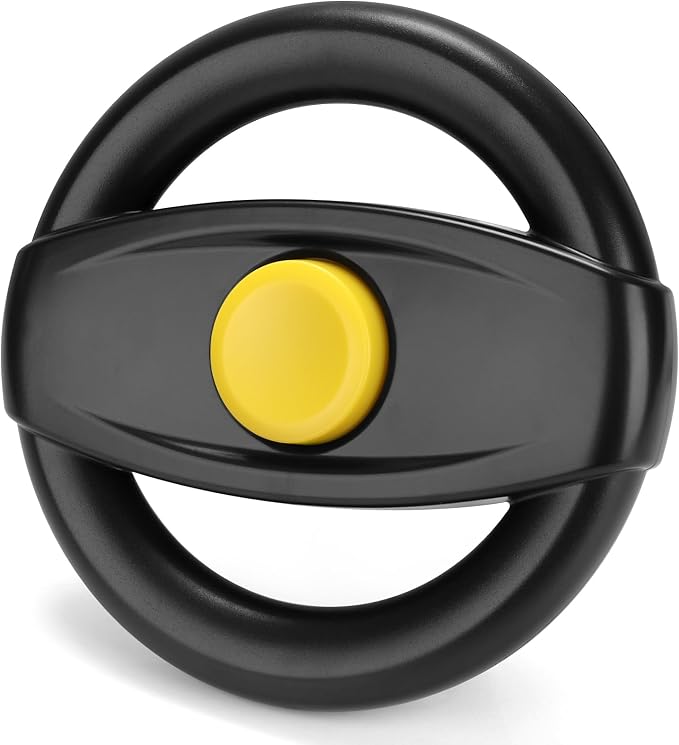 Accmor Stroller Steering Wheel Toy, Simulated Steering Wheel for Stroller Shopping Carts Cart Universal Detachable Pretend Driving Funny Toy Attachment