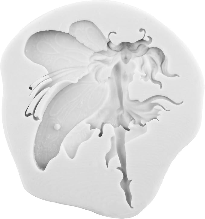 Flower Fairy Polymer Clay Molds 3D Fairy Silicone Mold for DIY Crafts Epoxy Resin Casting Polymer Clay Tools Craft Air Dry Jewelry Making