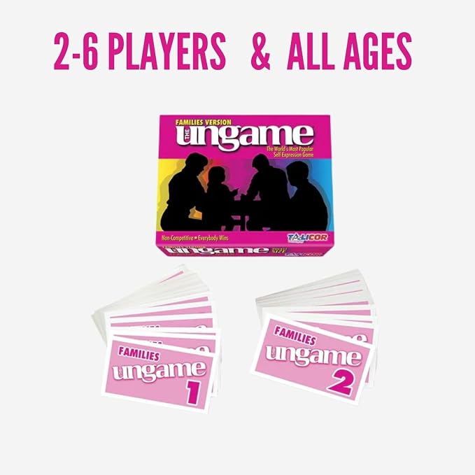 TaliCor Pocket UNGAME - Families - Non-Competitive Card Game for Family to Discuss, Share Values & self Express - get to Know Your Family Better - Age 5+