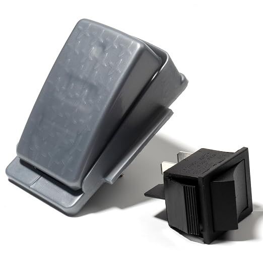 2 pin 6V 12V 24V Replacement Parts for Ride on Toys Powered Vehicle Foot Pedal Switch 24volt Kids Ride on Power car Accelerator Button Foot Switch Kids 6volt 12volt Electric Cars Foot Pedal Reset