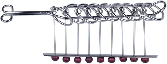 KAILIMENG 9 Linked Rings Metal Puzzle - Adult Hard Puzzle - Brain Teasers Mind Game for Adults - Classical Handheld IQ Trick Toy