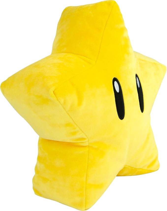 Club Mocchi Mocchi- Super Mario Plush - Super Star Plushie - Squishy Collectible Mario Toys and Plushies - 15 inch