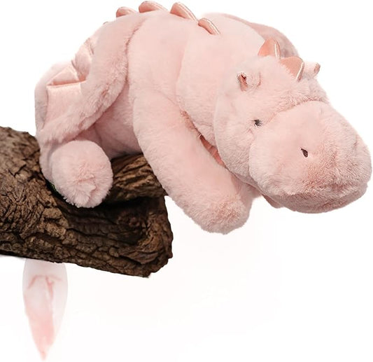 YOUBLEK 40In 5Lb Weighted Stuffed Animals,Cute Plush Dragon,Weighted Stuff Dinosaur Toy for Kids Adult Gift or Decoration (5lb, Pink)