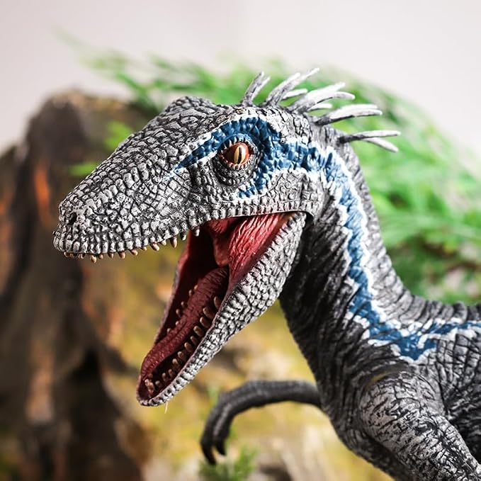 Gemini&Genius Velociraptor Dinosaur Toy for Kids and Dino Lovers, Super Raptor Dinosaur with Moveable Jaw and Hands, Realistic and Funny Dino Gift, Display, Collection and Decoration
