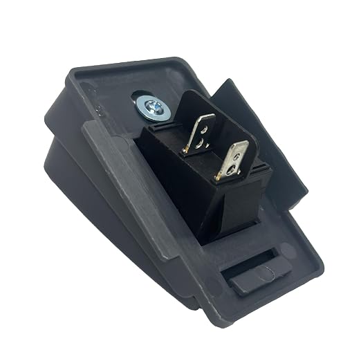 2 Pin 12-Volt 24-Volt Foot Pedal Switch Replacement Parts for Ride On Toys Kids Electric Cars 6V 12V 24V Accelerator Switch Trax Jeep SUV Truck Tractors Black Socket