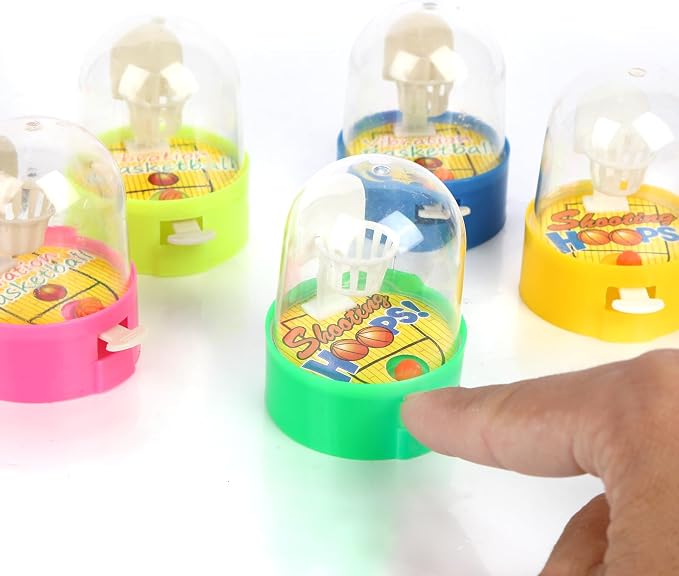 Zasnynua 32 Pack Mini Finger Basketball Toys, Fun Handheld Basketball Shooting Games Desktop Fidget Game, Party Favors Decorations Classroom Rewards Carnival Prizes for Kids