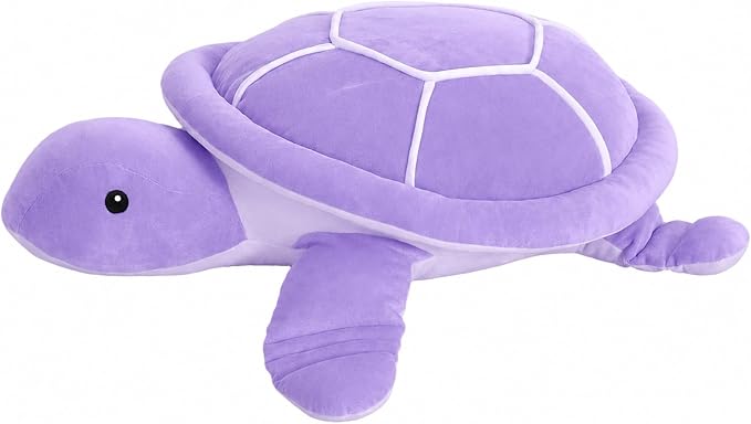 Dalmao 22 Inch Purple Sea Turtle Stuffed Animal, Big Soft Ocean Purple Turtle Large Plushie Body Pillow for Kids, Boys, Girls, Girlfriend, Birthday