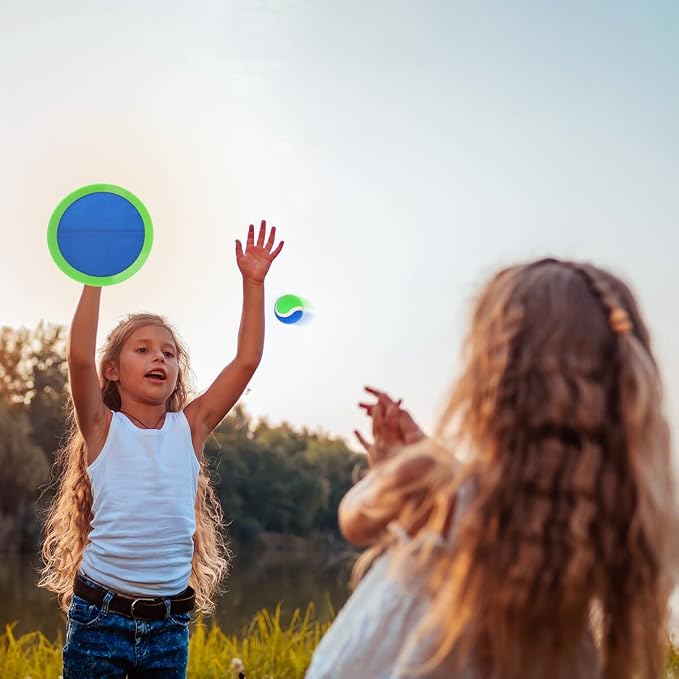 Upgraded Toss and Catch Ball Game Set, Beach Pool Toys Outdoor Games for Kids Toys, Outside Family Lawn Yard Games, for Boys Girls 3 4 5 6 7 8 9 10 11 12 Years Old