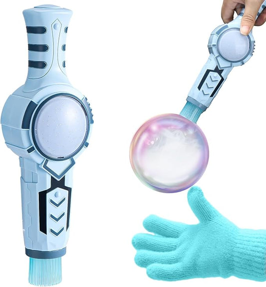Palksky Fog Bubble Machine with Magic Smoke, Rechargeable Bubble Blower Make for Kids Toddlers, Unique Fog-Filled Interactive Bubbles for Outdoor/Indoor Birthday Party