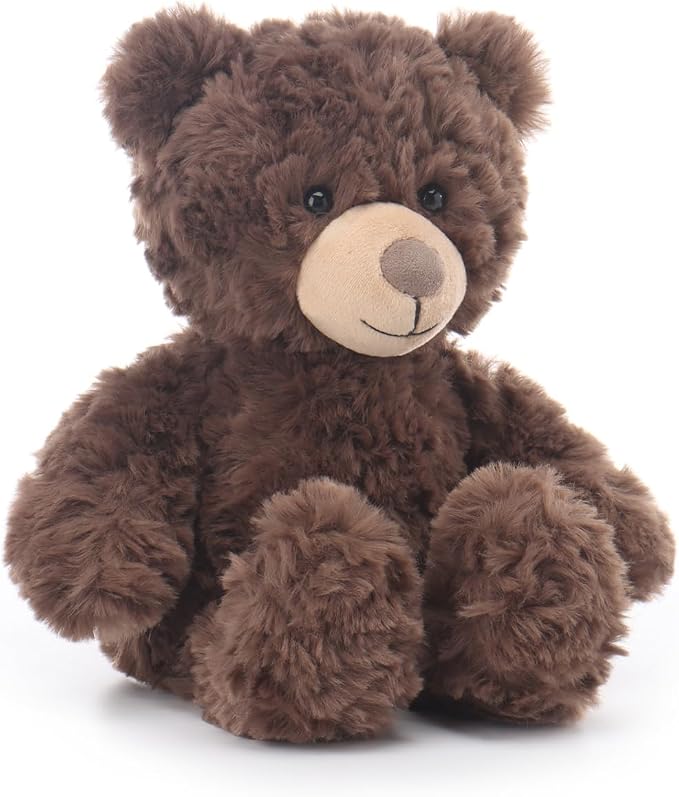 Apricot Lamb Coffee Flower Bear Stuffed Animals for Kids, Soft Cute Plush Toys for Baby Girl and Boy, 8 Inches