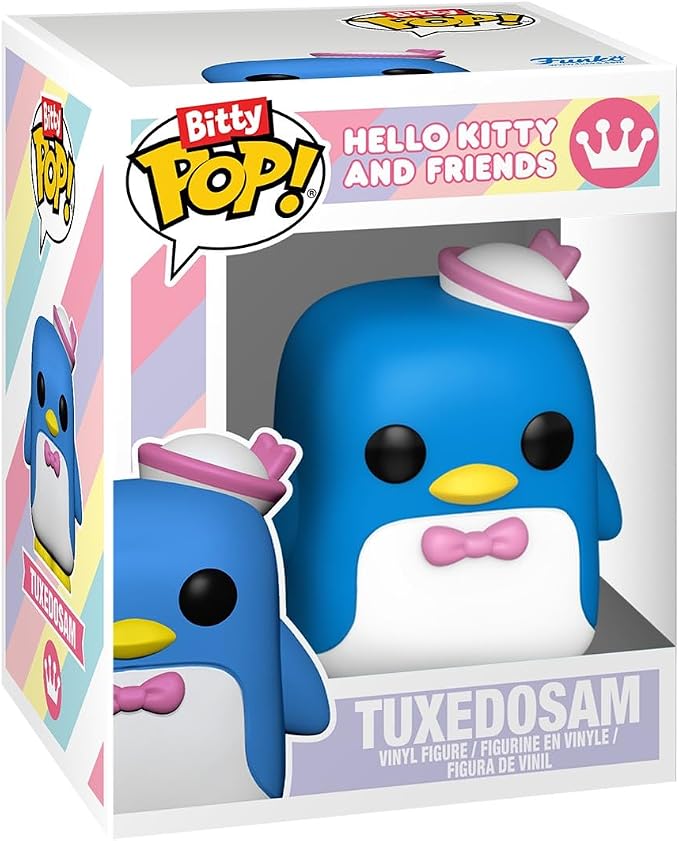 Funko Pop! Bitty: Sanrio - Hello Kitty (Classic), Cinnamoroll, Pompompurin, and A Surprise Mystery Mini Figure - 0.9 Inch (2.2 Cm) - Hello Kitty Collectable - Stackable Display Shelf Included