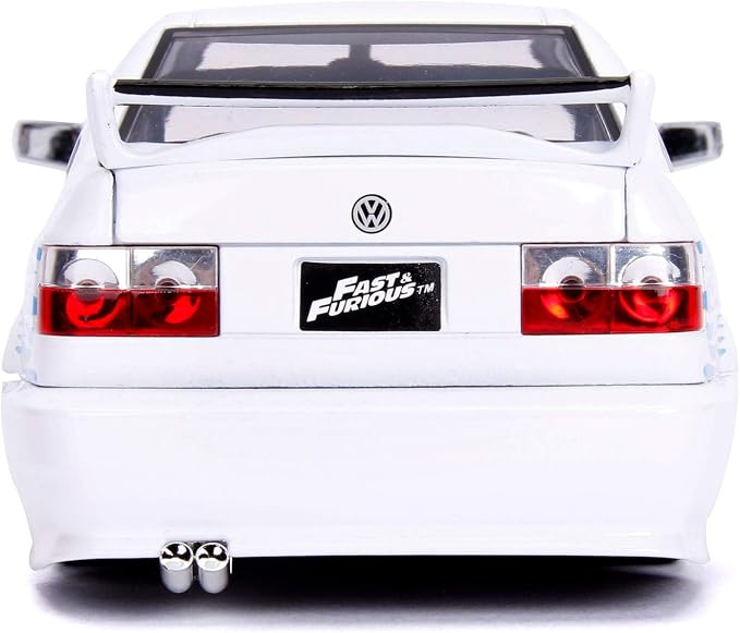Jada Toys Fast & Furious 1:24 Jesse's Volkswagen Jetta Die-cast Car, Toys for Kids and Adults, White (99591W)