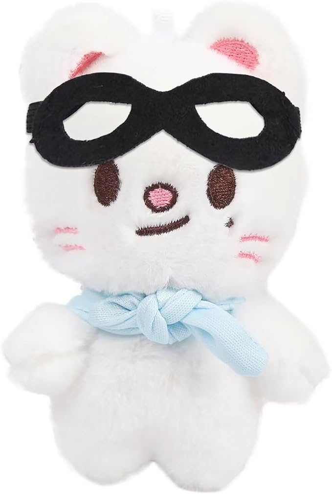 JUNG KOOK SKZ Plushies Skzoo 3RD Stuffed Animal Toy Skz Merch Fans Meeting Dolls with Sunglasses Removable for Fans (Jiniret)